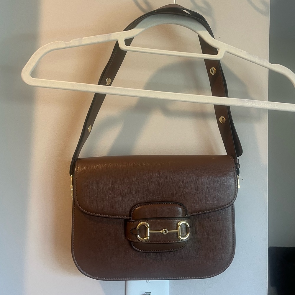 Gucci brown horsebit crossbody bag